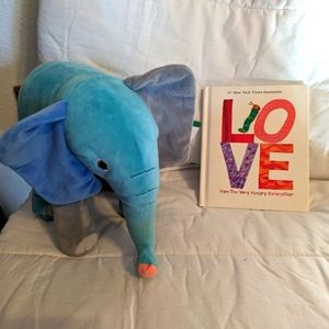 Eric Carle Set Of 2 Love Book And Elephant 12" Plush Stuffed Animal